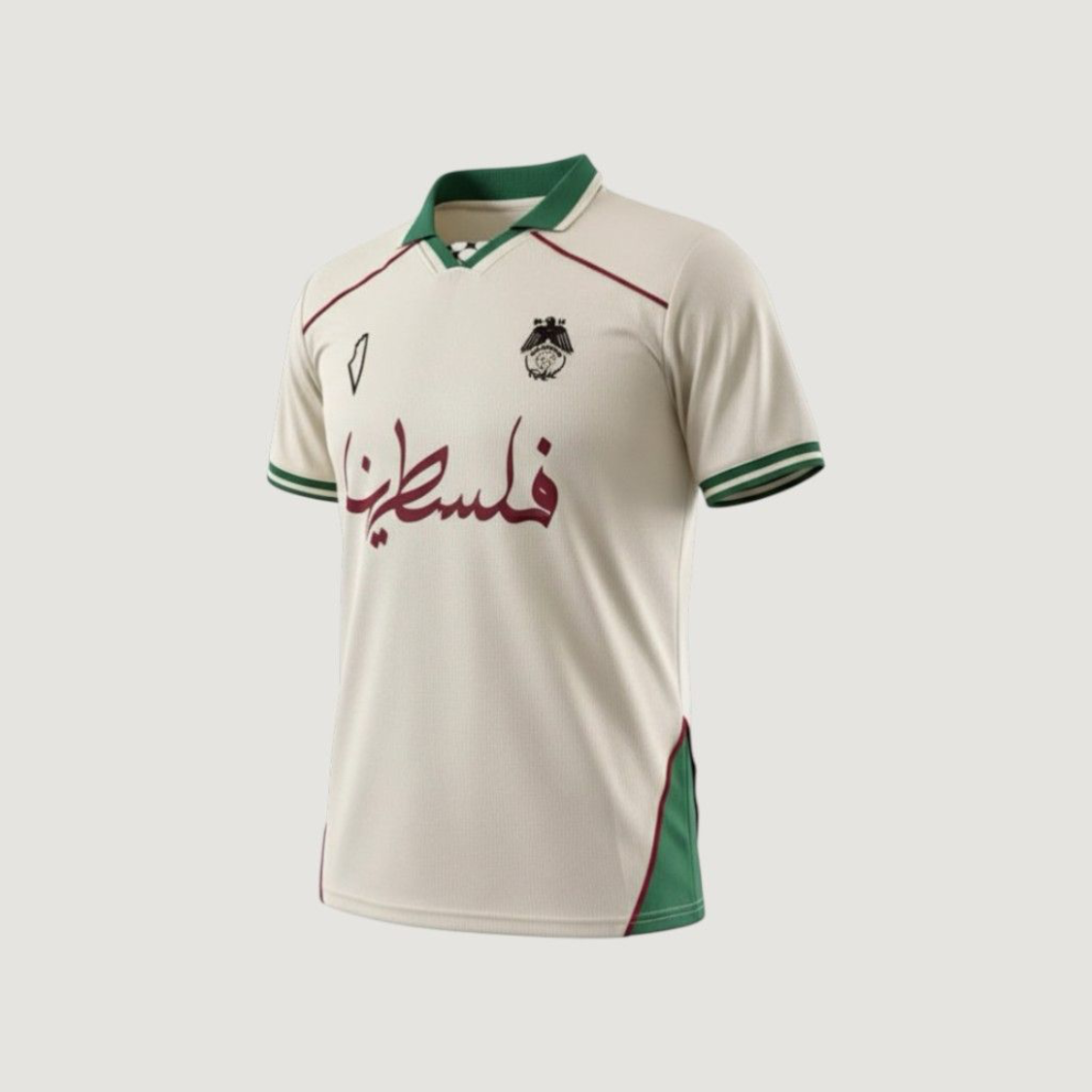 CD Palestino – Jersey 2025/26 – Ecru, Green, Burgundy