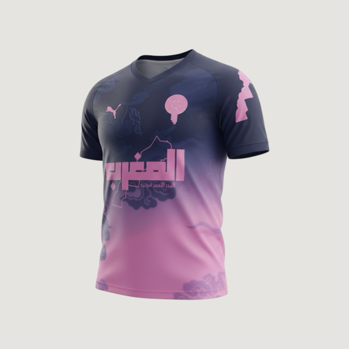 Morocco – Jersey Concept 2025-26 – Navy, Pink