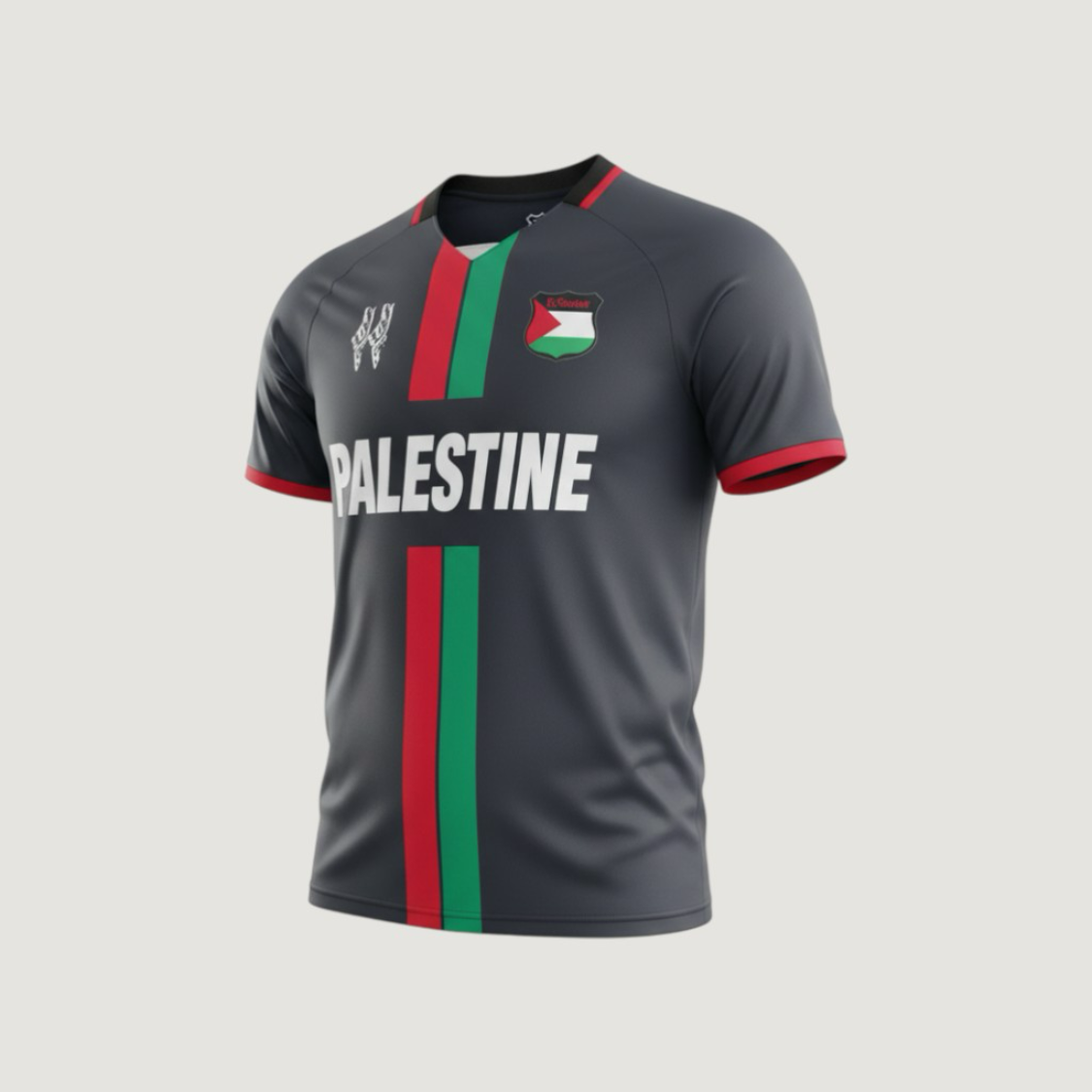 Palestine – Special Edition Jersey 2023-2024 – Black, Red, Green, White