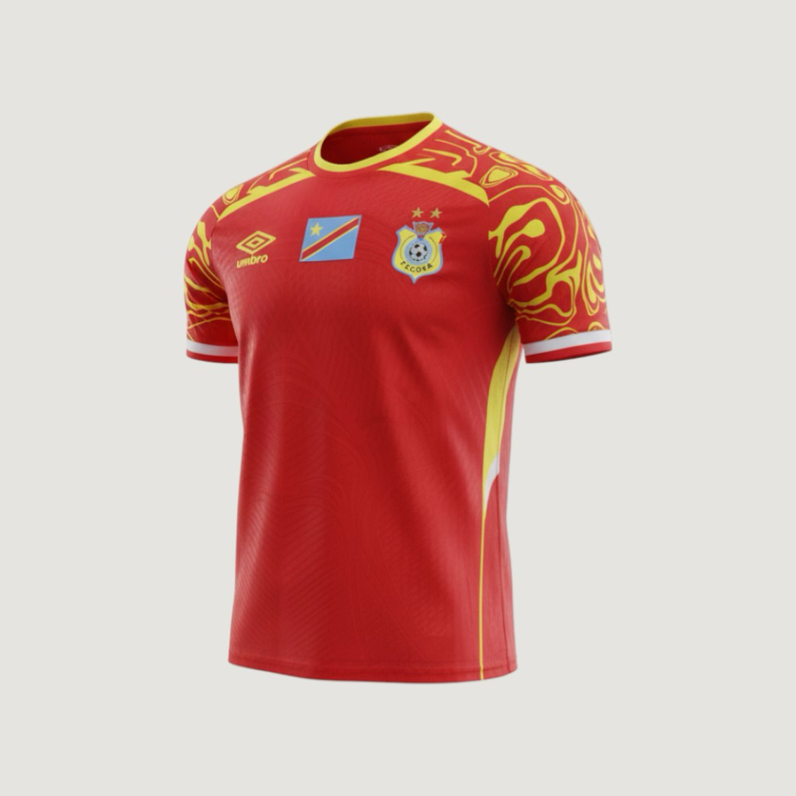 Congo – Jersey Home World Cup 2026 – Red, Yellow