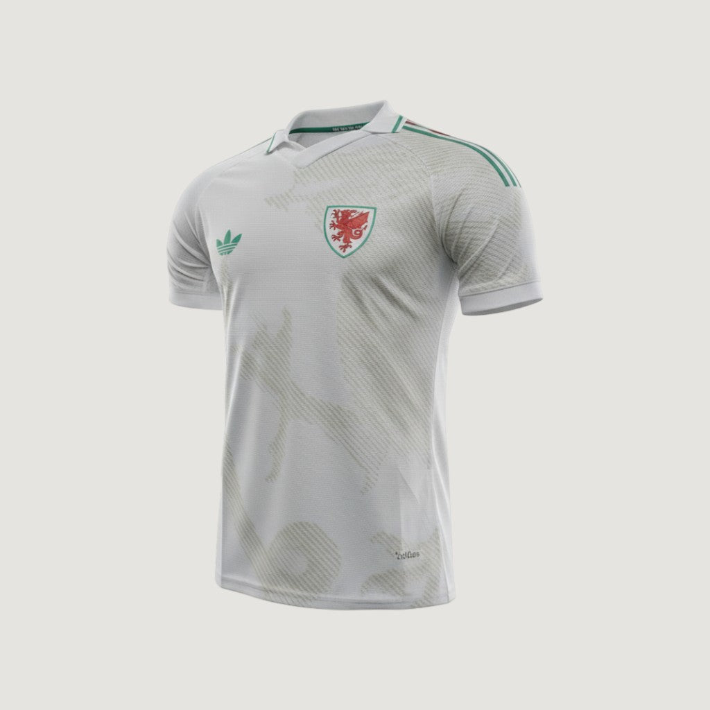 Wales – Jersey Away World Cup 2026 – White, Green, Gold
