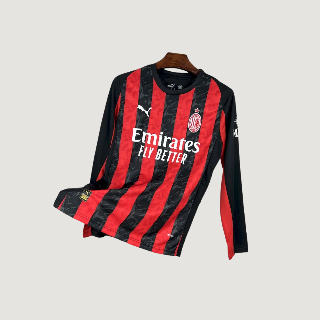 AC Milan – Jersey Home 2025/26 Long Sleeve – Red, Black