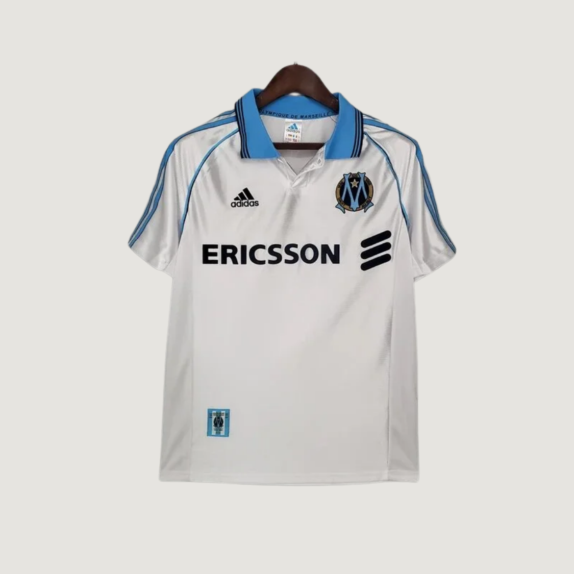 Olympique de Marseille – Jersey Retro 1998/99 – White Blue