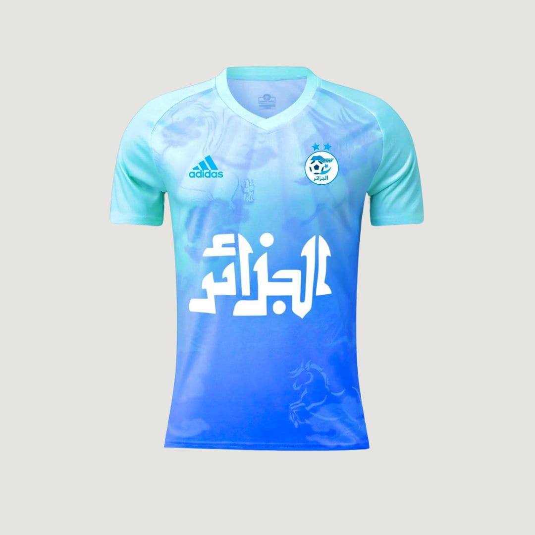 Algeria – Jersey Concept 2025 – Blue & Cyan