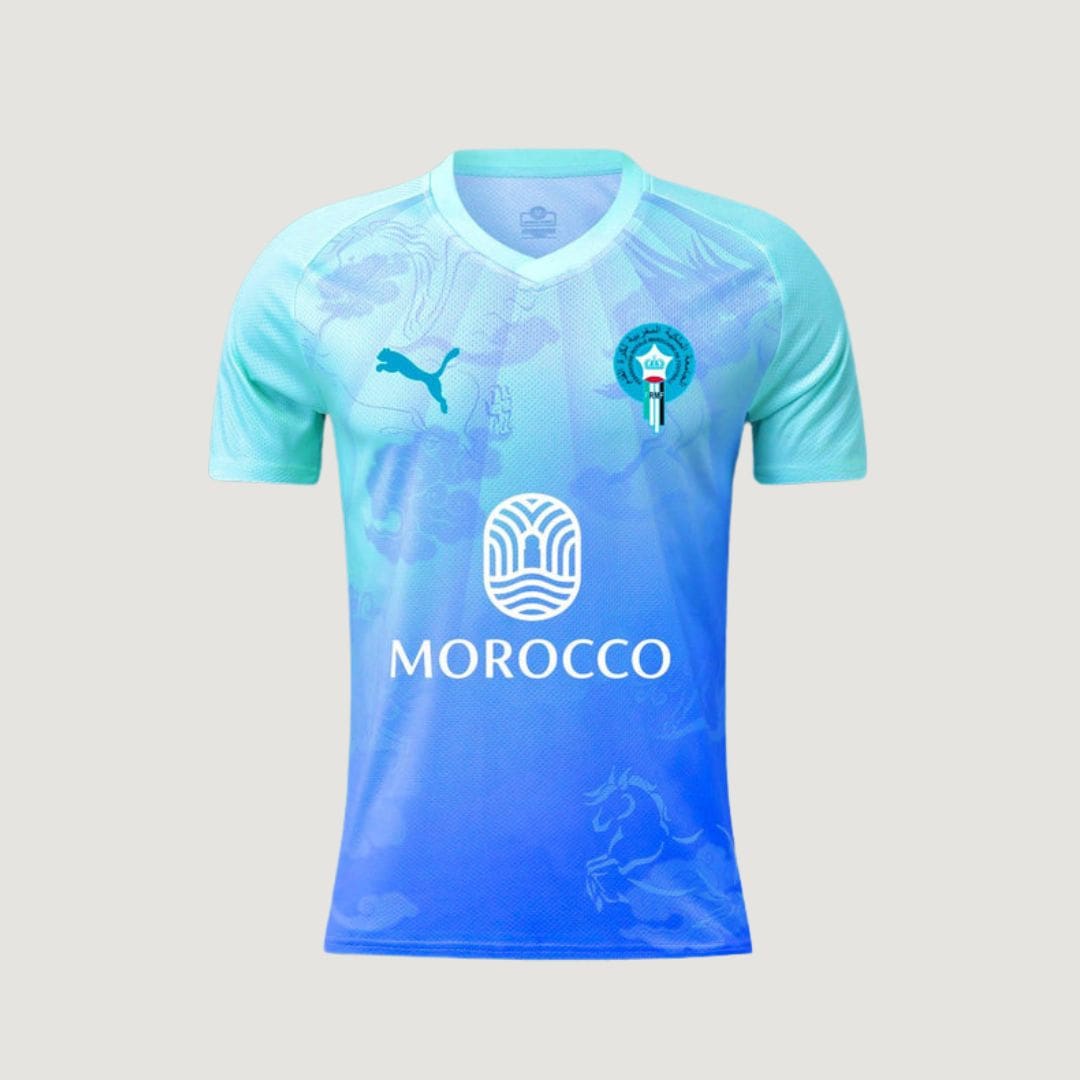Morocco – Jersey Concept 2025 – Blue & Cyan