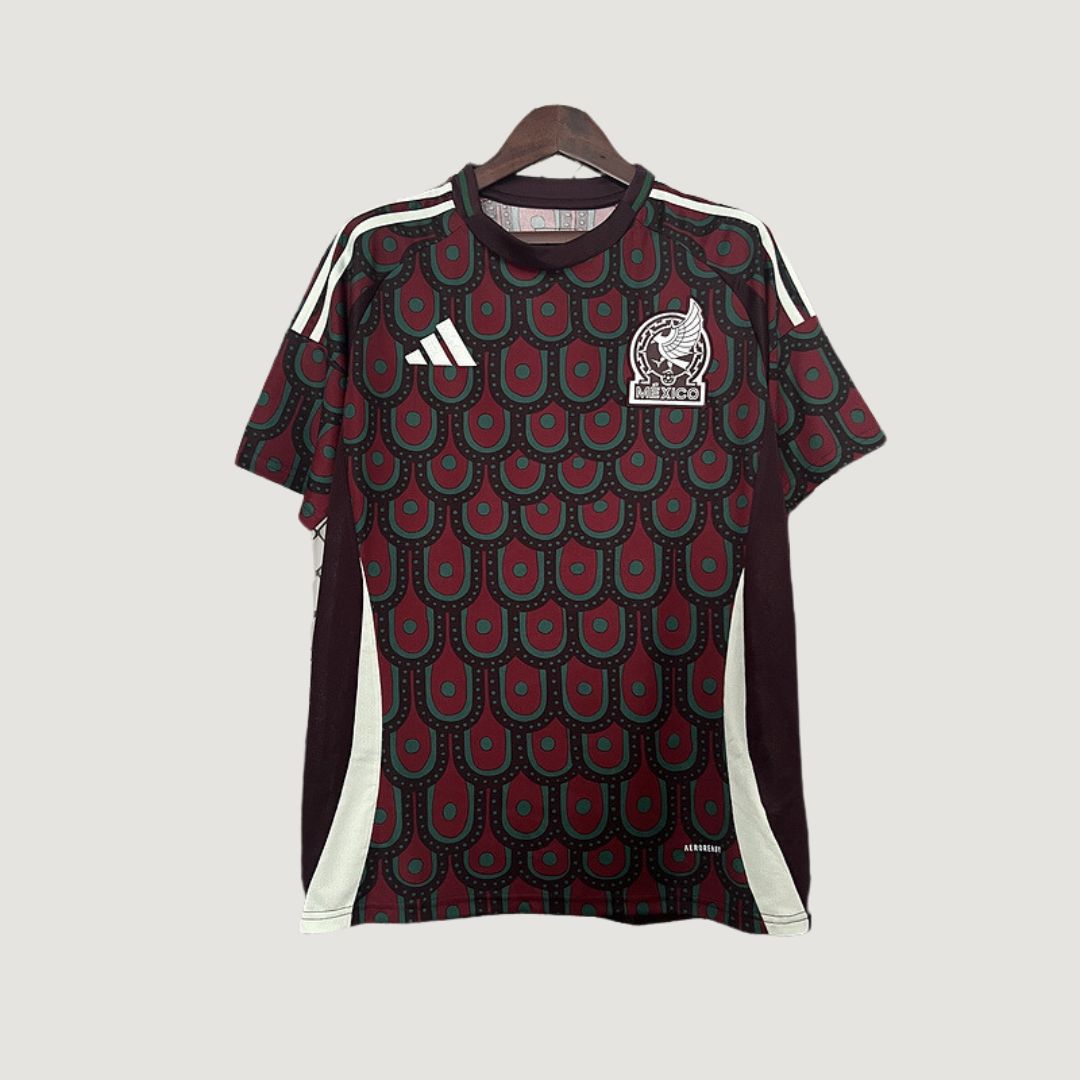Mexico - Jersey Home 24/25 - Burgundy, Green