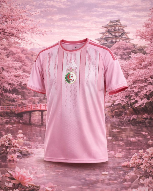 Algeria – Maglia Edizione Speciale 2026 – Rosa, Bianco