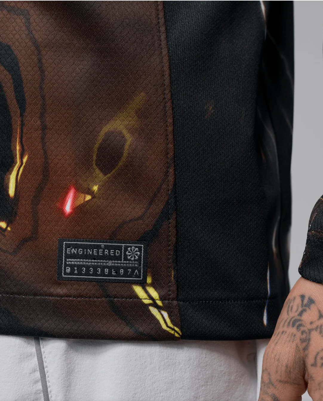 Paris Saint-Germain – Maillot Night Edition 2025/26 Manche Longue – Noir irisé multicolore