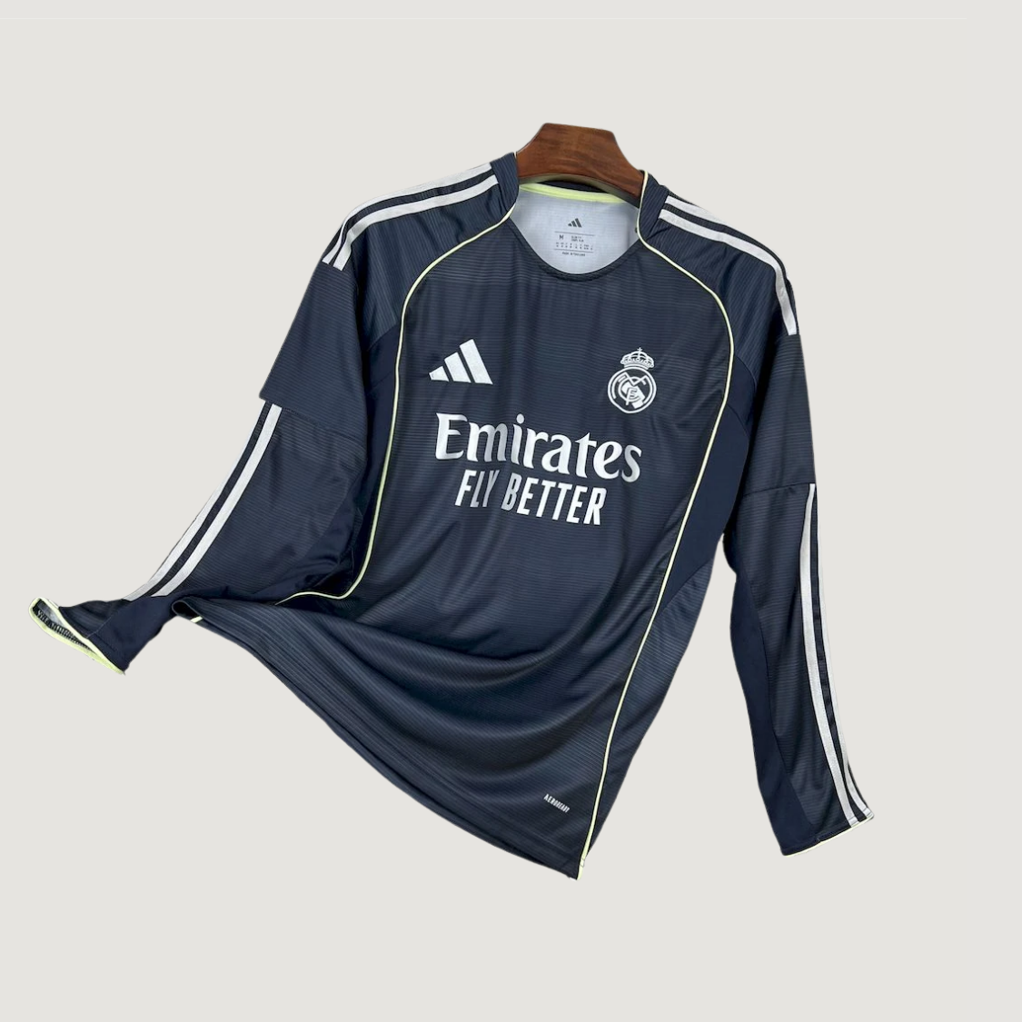 Real Madrid – Maillot Extérieur 2025/26 – Noir (Manches Longues) - Covred