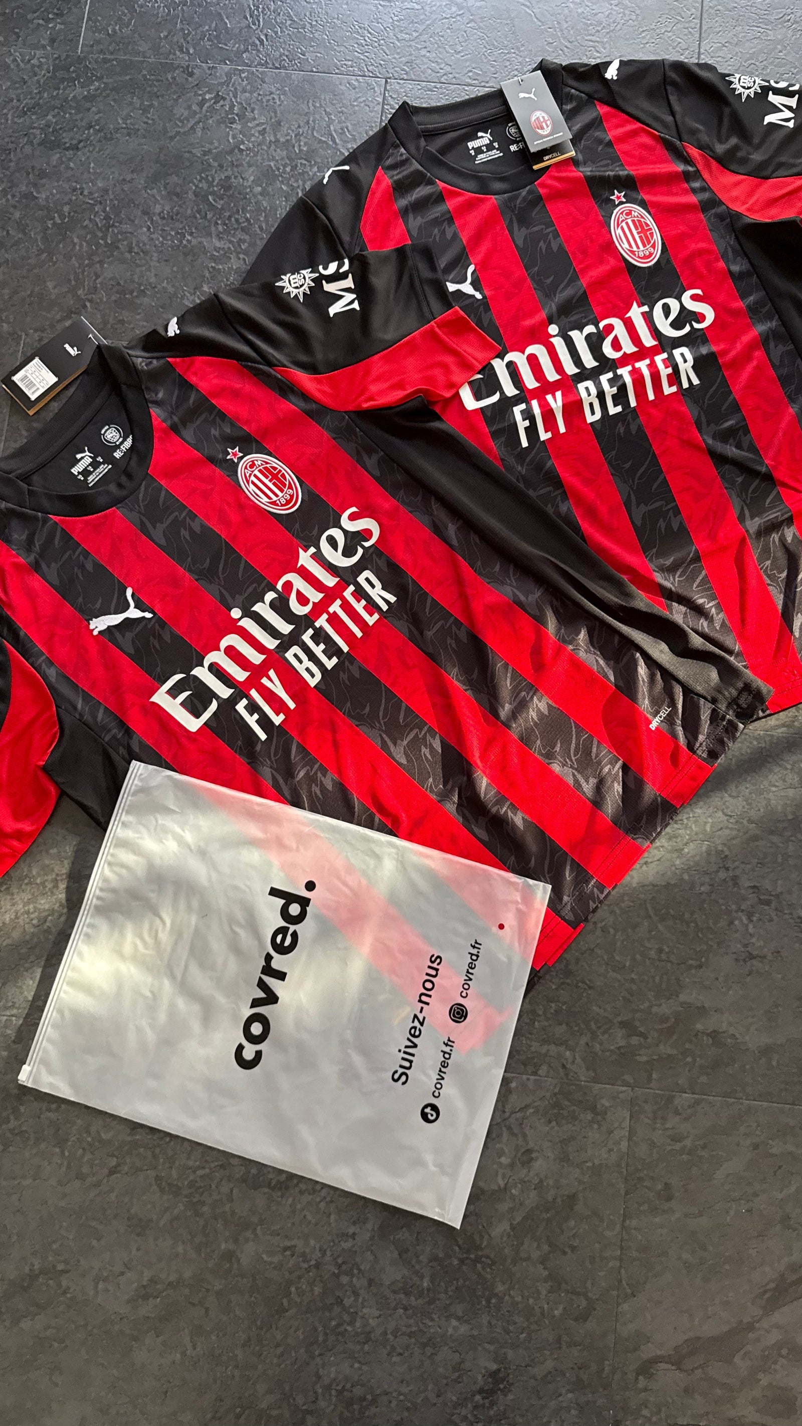 AC Milan – Maillot Domicile 2025/26 – Rouge & Noir - Covred
