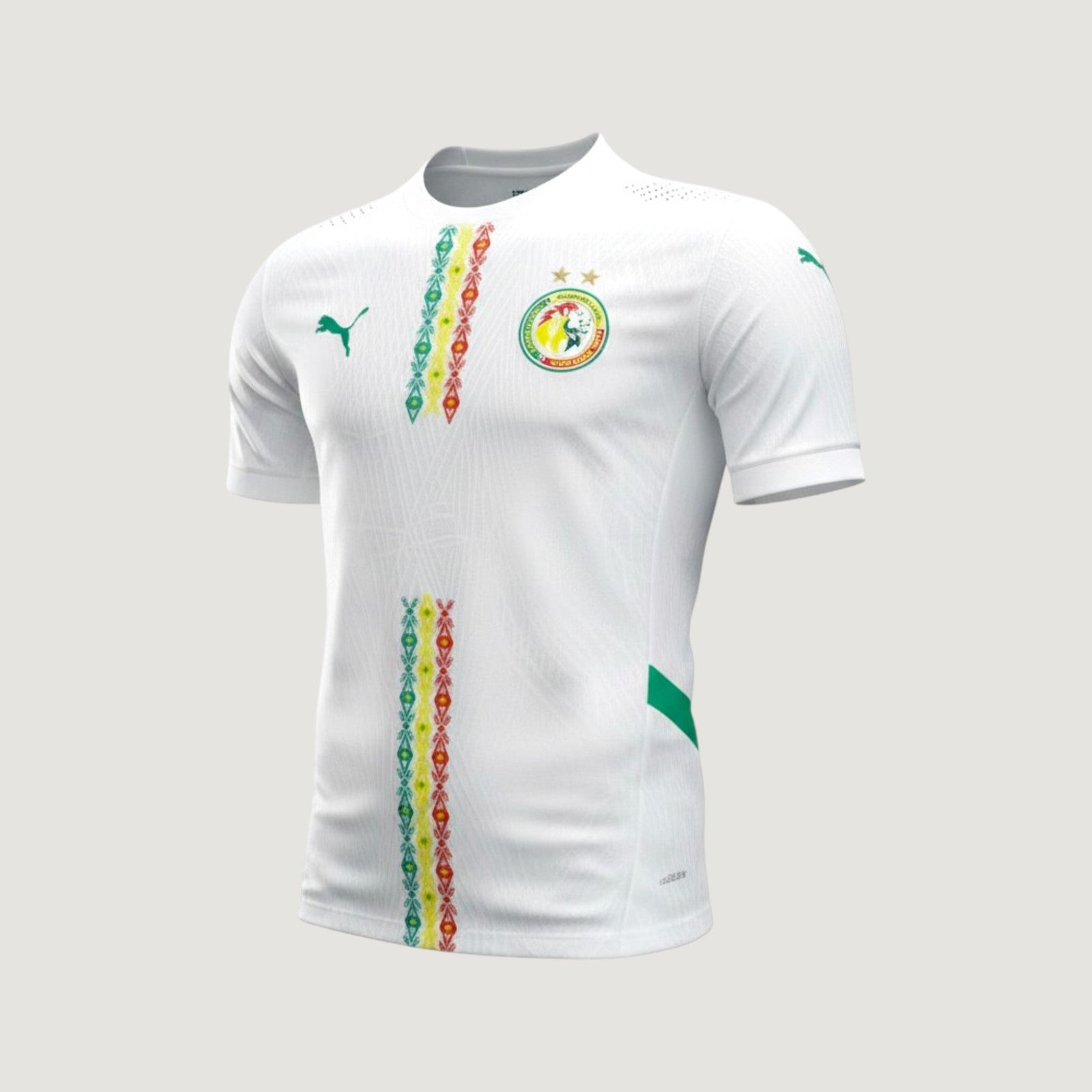 Sénégal – Maillot Extérieur 2024/2025 (2 Étoiles CAN 2025) – Blanc - Covred