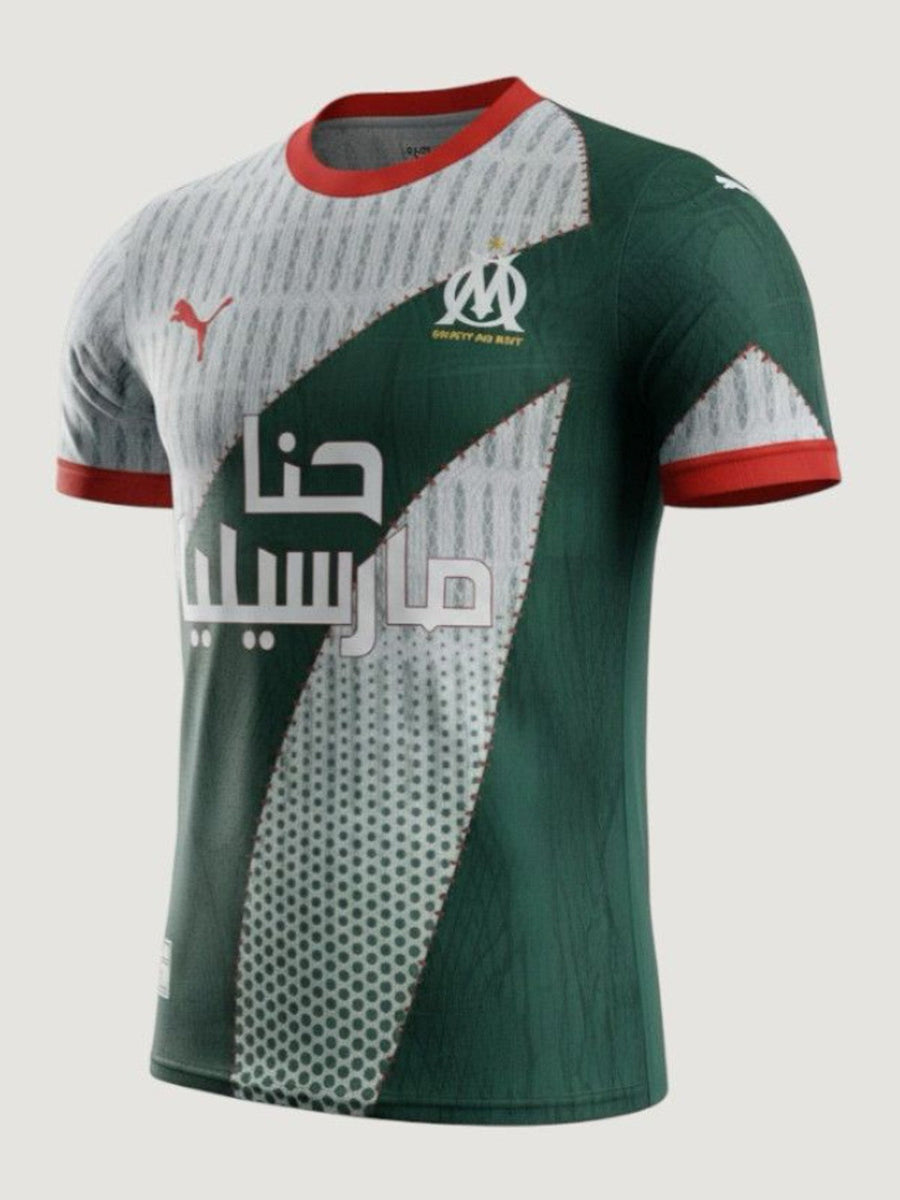 Olympique de Marseille – Maillot Édition Spéciale 2025/26 Homme – Vert, Blanc, Rouge