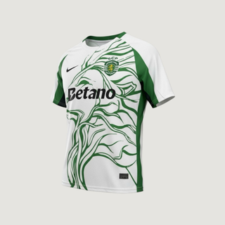 Sporting CP – Camiseta Concept 2025-26 – Blanco, Verde