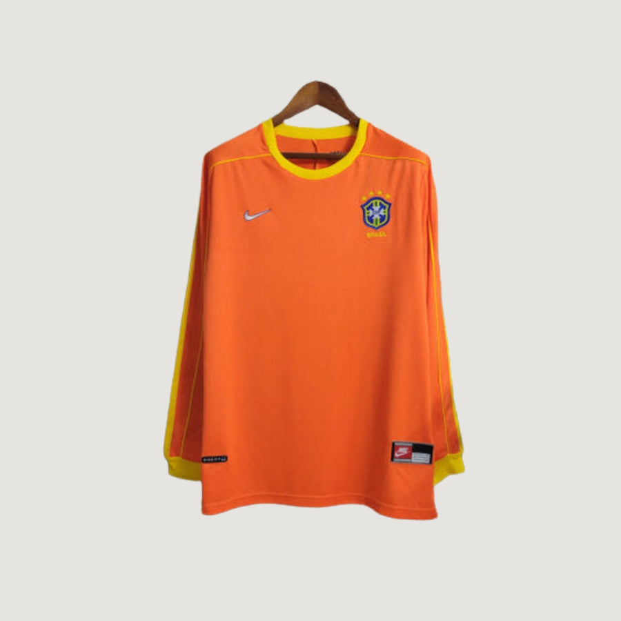 Brasile – Maglia Portiere Retro Manica Lunga 1998 – Arancione