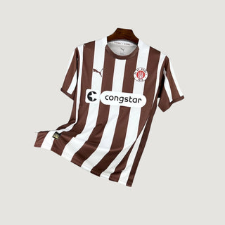 FC St. Pauli – Maillot Domicile 2025/26 – Marron, Blanc