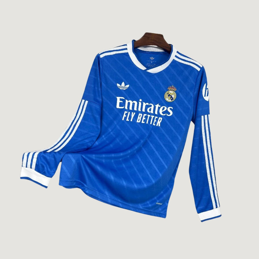 Real Madrid – Maglia Terza 2025/2026 Manica Lunga – Blu