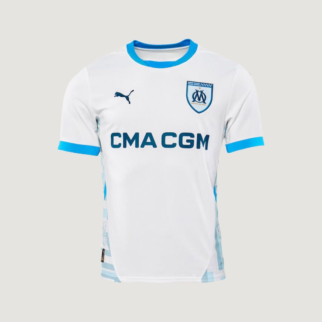 Olympique de Marseille - Maglia Casa 24/25 - Bianco, Blu