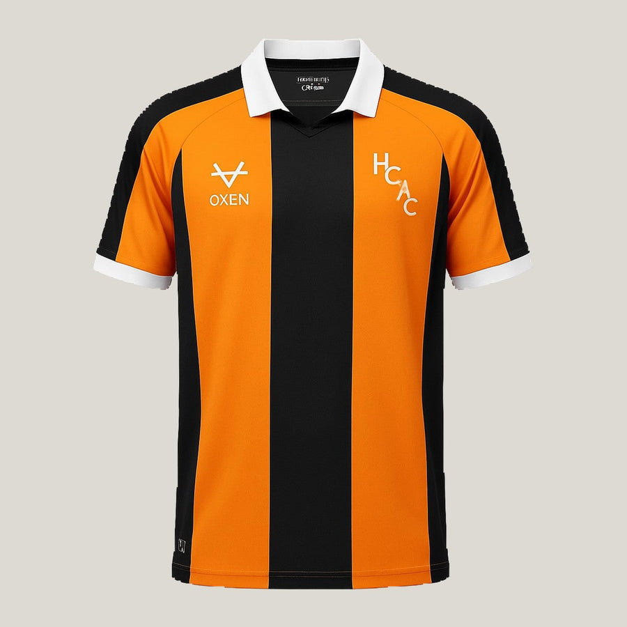 Hull City – Maillot Domicile 26/27 – Noir, Orange, Blanc