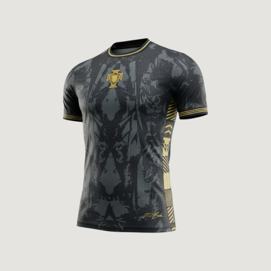 Portugal – Maillot Édition Spéciale 2025-2026 – Noir, Jaune - Covred