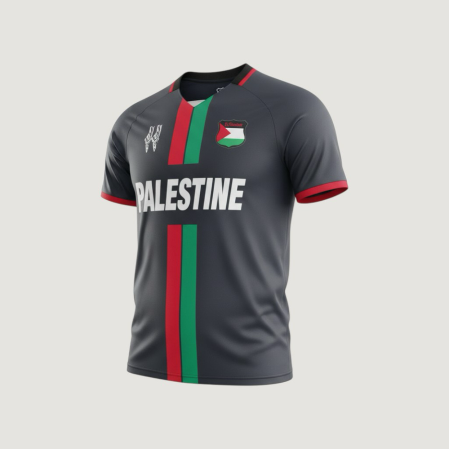 Palestine – Maillot Édition Spéciale 2023-2024 – Noir, Rouge, Vert, Blanc - Covred