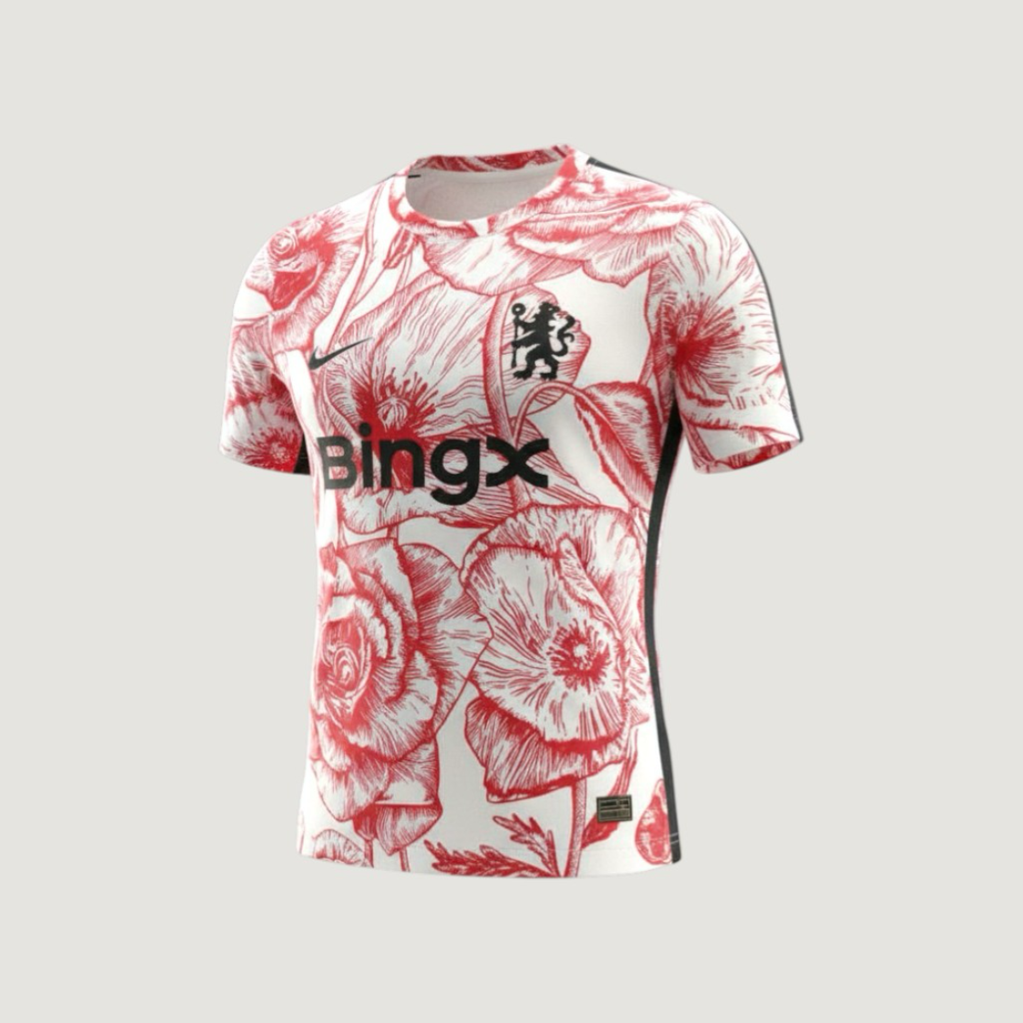 Chelsea – Maillot d’Entraînement 2025-2026 – Blanc / Rouge - Covred