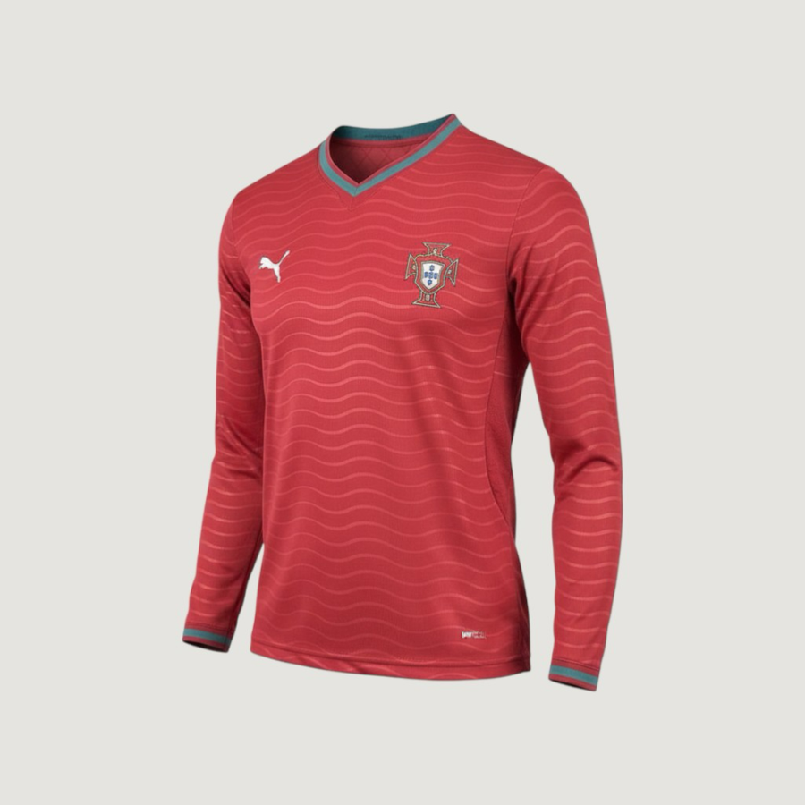 Portugal – Maillot Domicile Manches Longues Coupe du Monde 2026 – Rouge, Vert - Covred