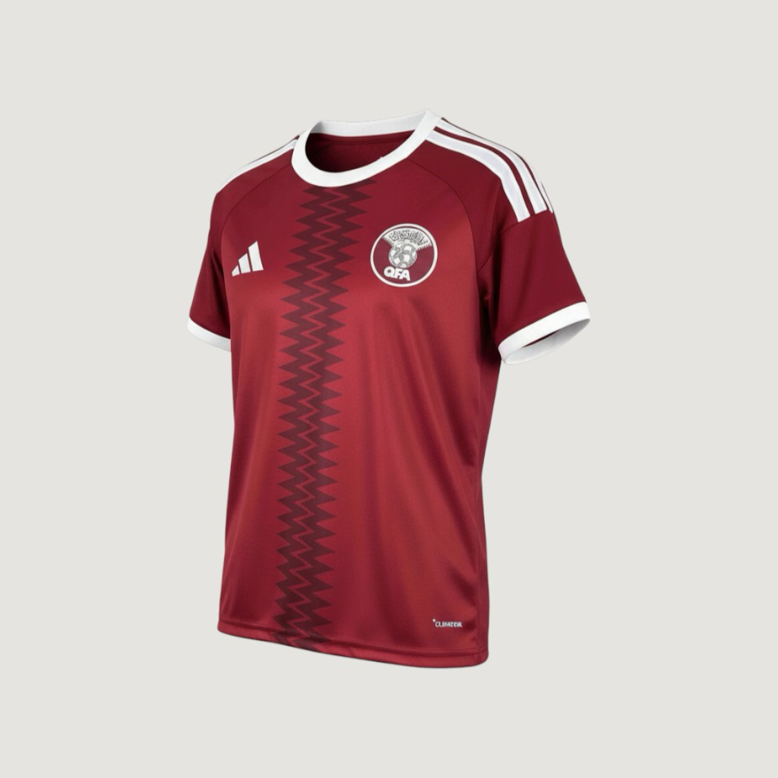 Qatar – Maillot Domicile Coupe du Monde 2026 – Bordeaux, Blanc - Covred