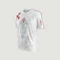 Angleterre – Maillot Rétro Becks 2025 – Blanc, Rouge, Gris - Covred