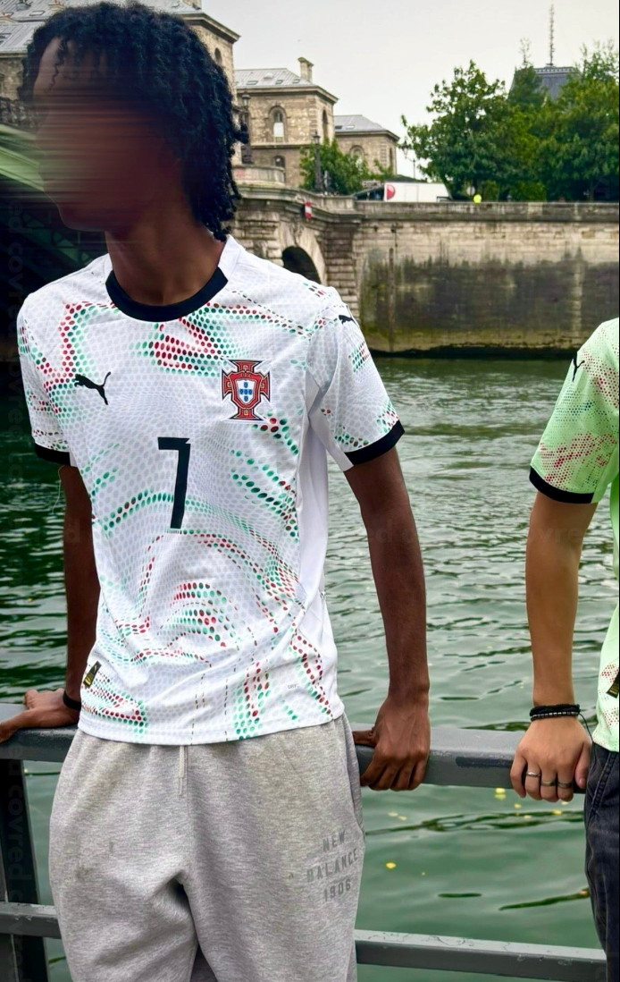 Portogallo - Maglia Trasferta 2025 - Bianco,Verde et Nero