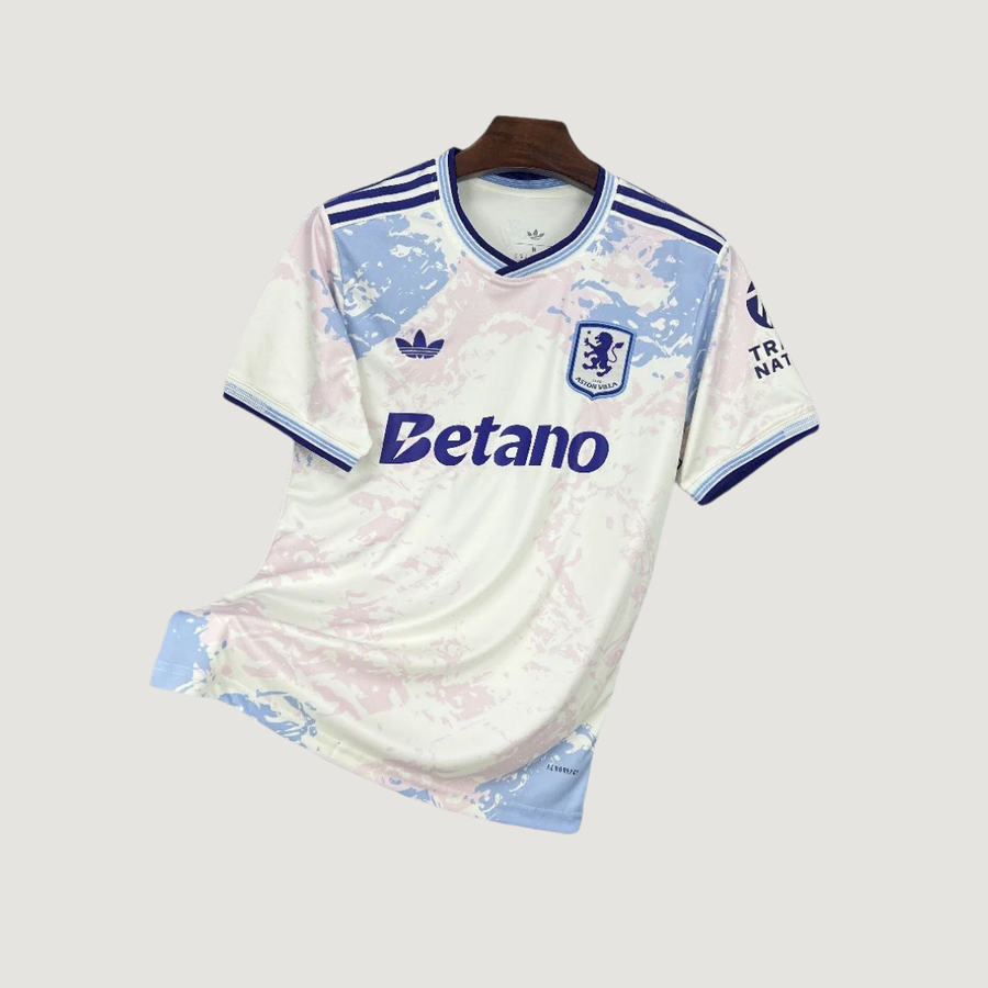 Aston Villa – Maillot Third 2025/26 – Blanc Pastel - Covred