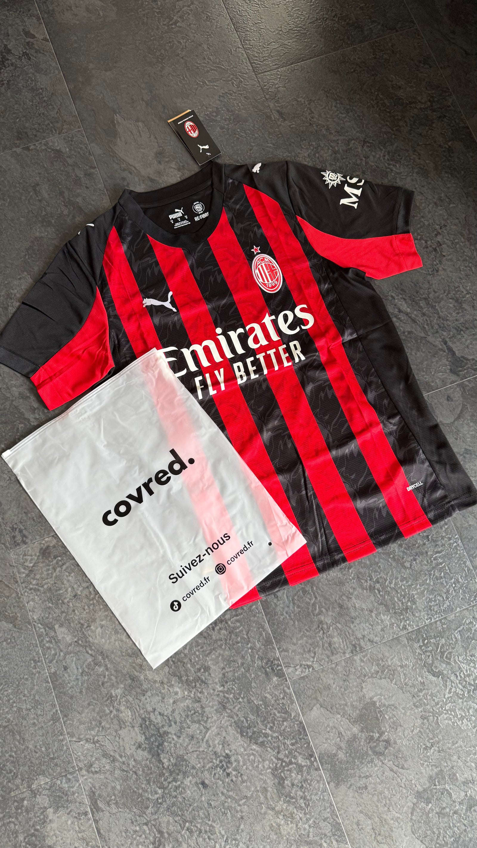 AC Milan – Maillot Domicile 2025/26 – Rouge & Noir - Covred