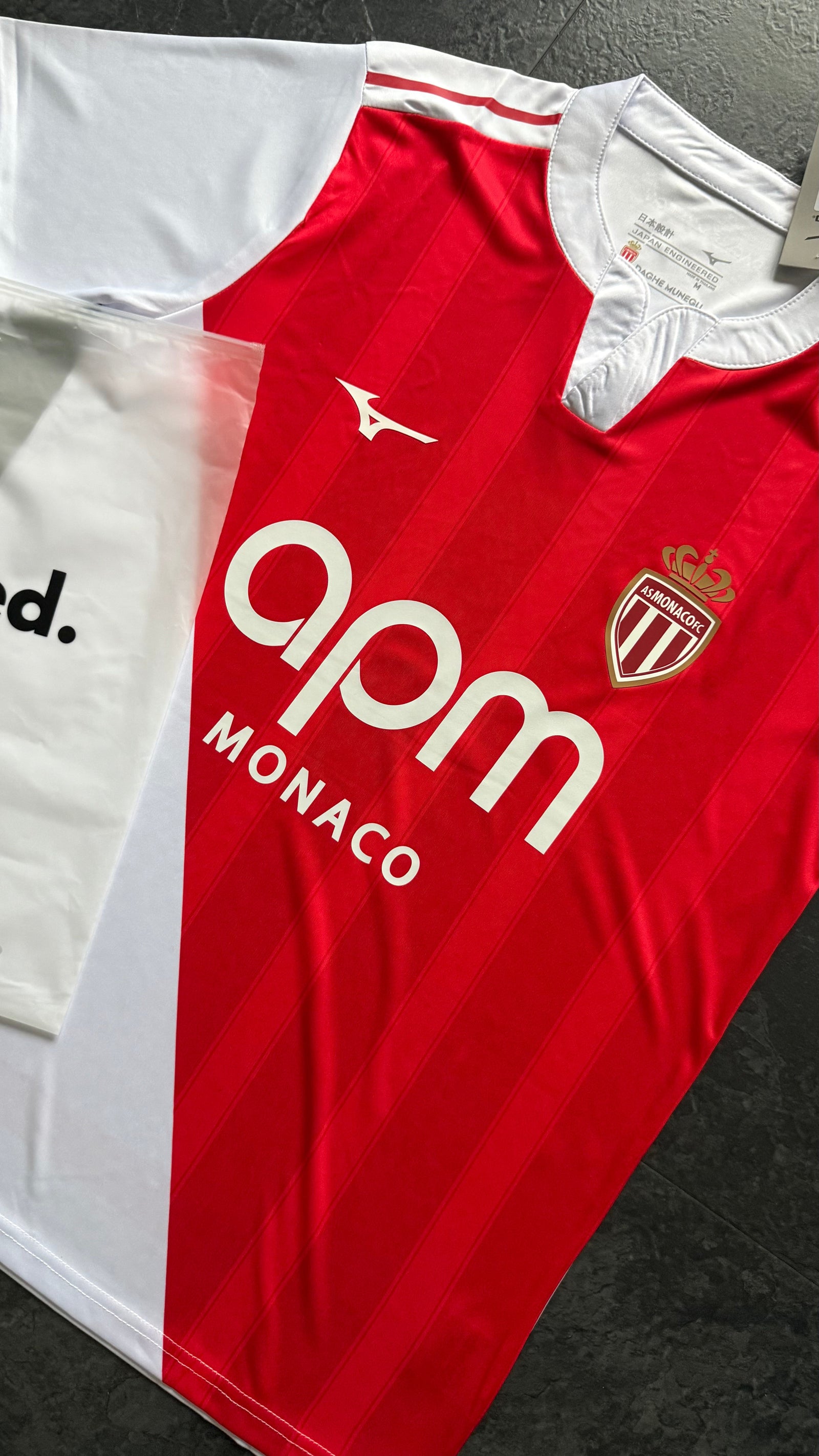 AS Monaco - Maillot domicile 25/26 - Rouge, Blanc - Covred