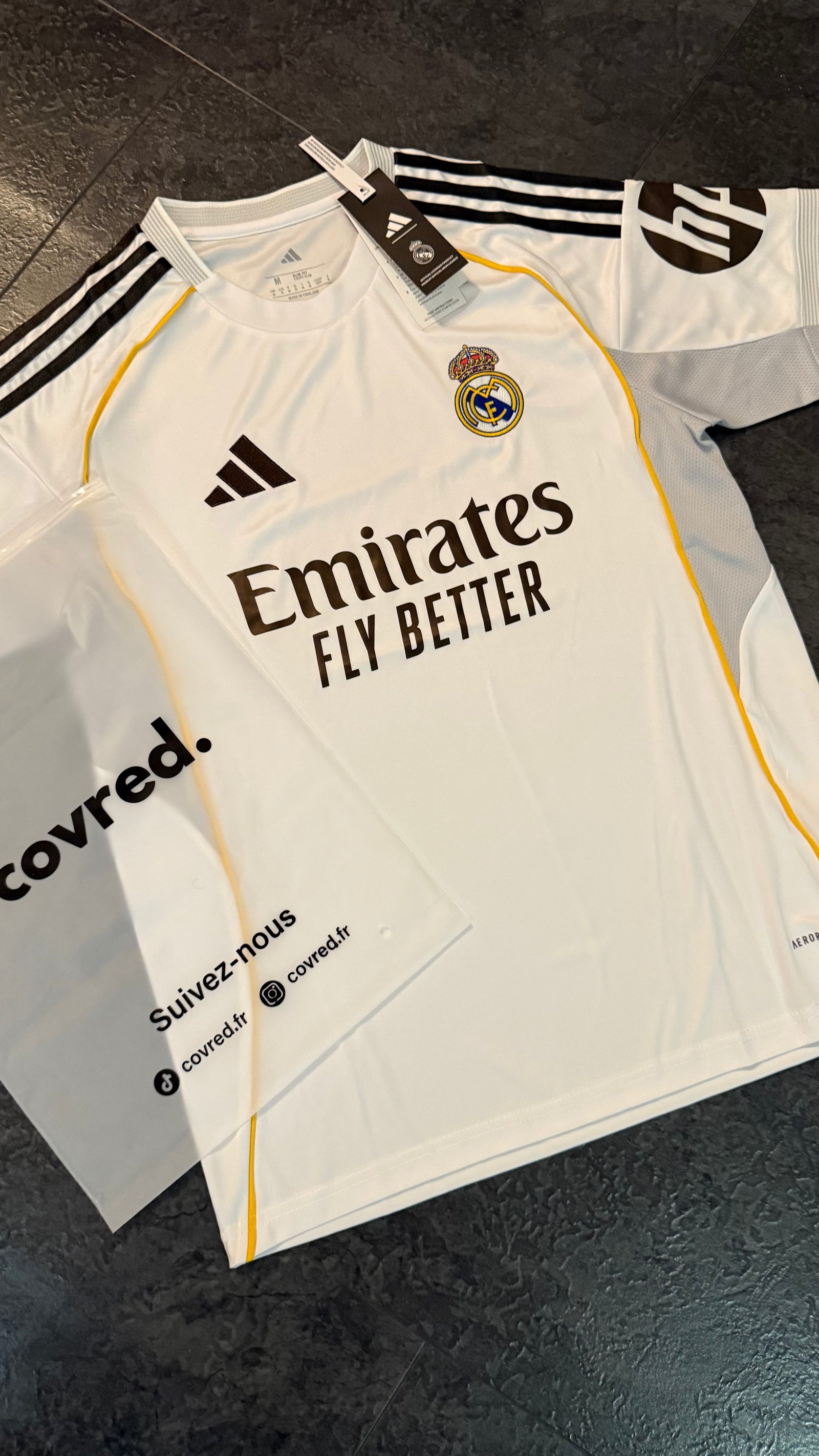 Real Madrid – Maillot Domicile 2025/26 – Blanc - Covred