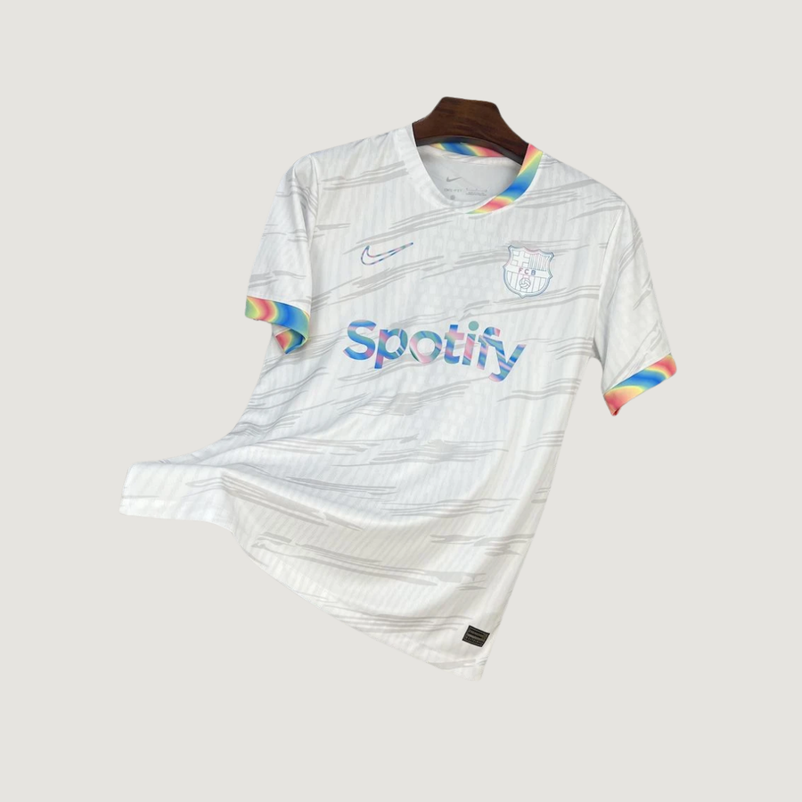 FC Barcelone – Maillot Concept 2025/26 – Blanc, Arc-en-Ciel - Covred