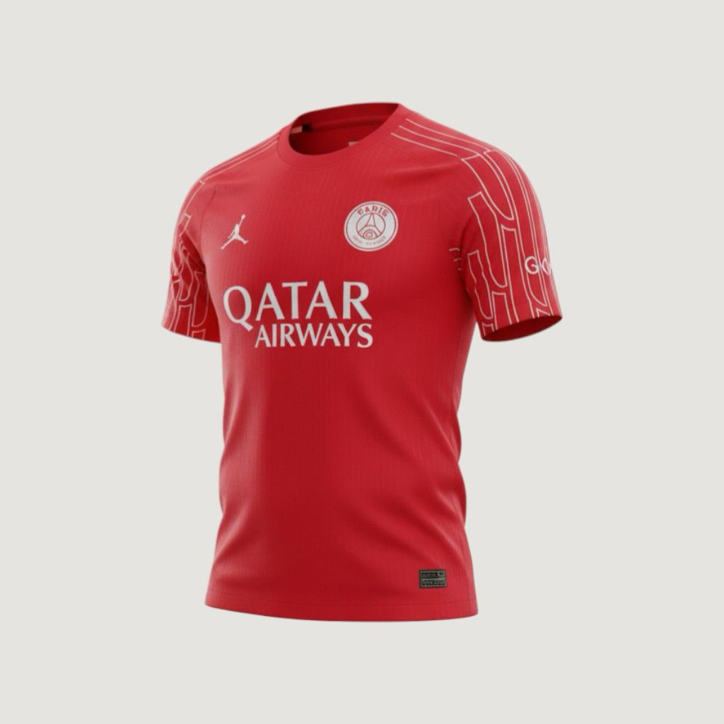 Paris Saint Germain ( PSG ) - Maillot d’entraînement 24/25 - Rouge - Covred