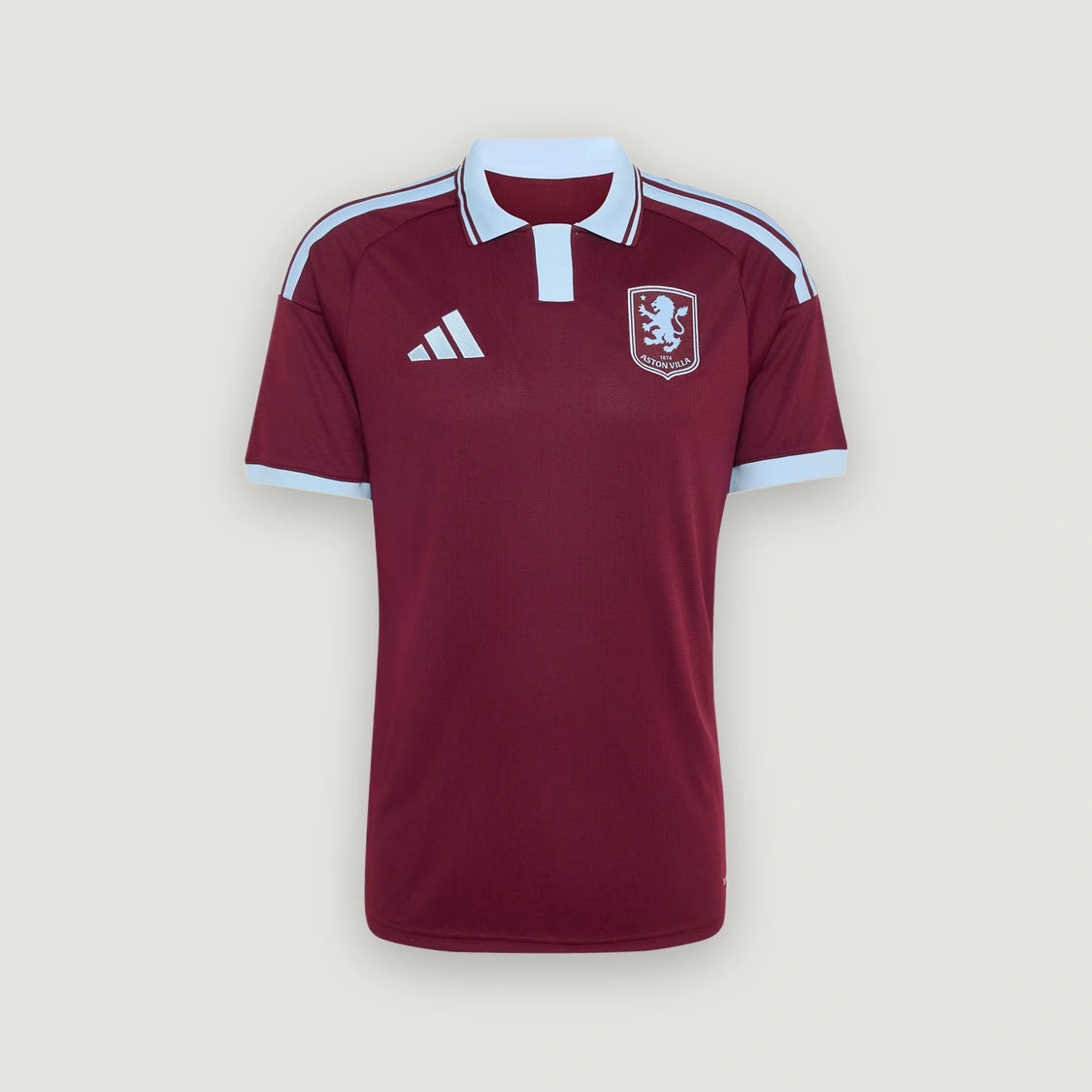 Aston Villa – Maillot Domicile 2026/27 – Bordeaux, Bleu Ciel – face