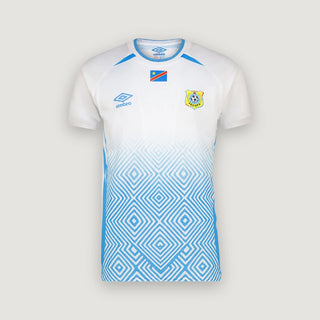 Congo – Maillot Extérieur Coupe du Monde 2026 – Blanc, Bleu Ciel