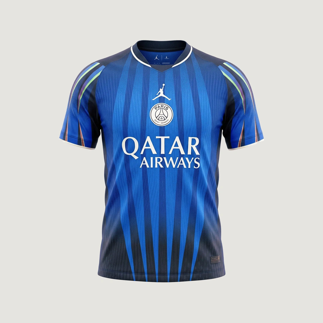 Paris Saint-Germain – Maillot Concept 2026-27 – Bleu, Noir, Vert – face