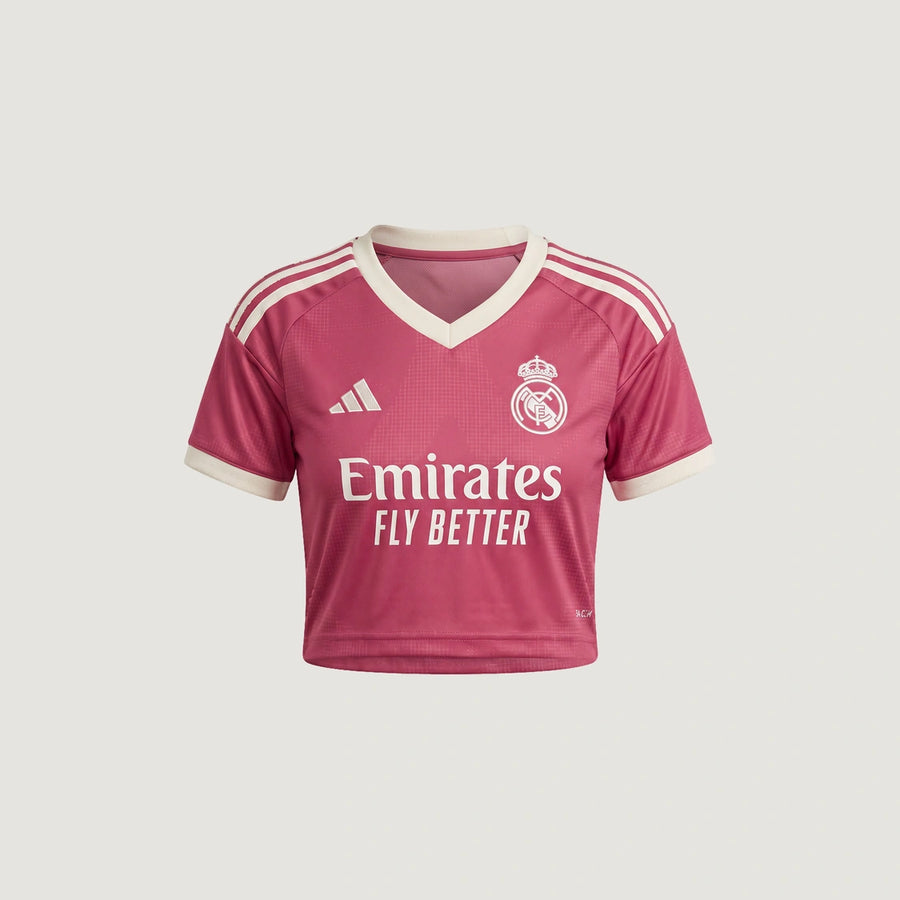 Real Madrid – Crop Top Third 2026/27 – Rose, Crème – face