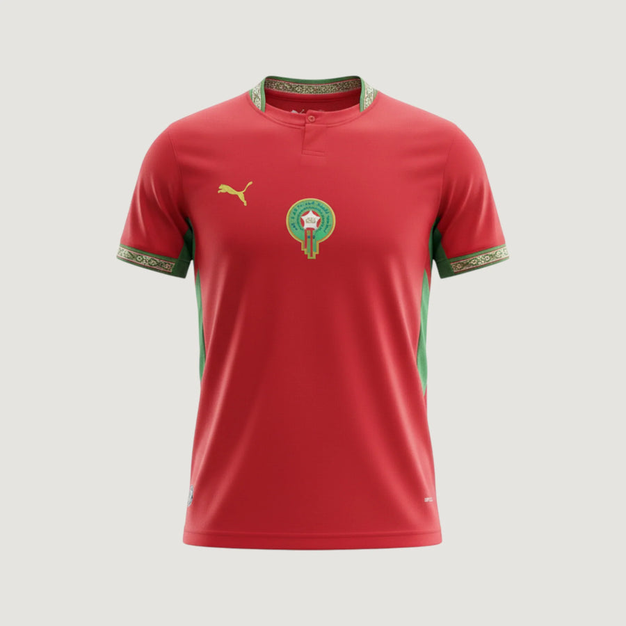 Maroc – Maillot Domicile 2026 – Rouge, Vert - Covred