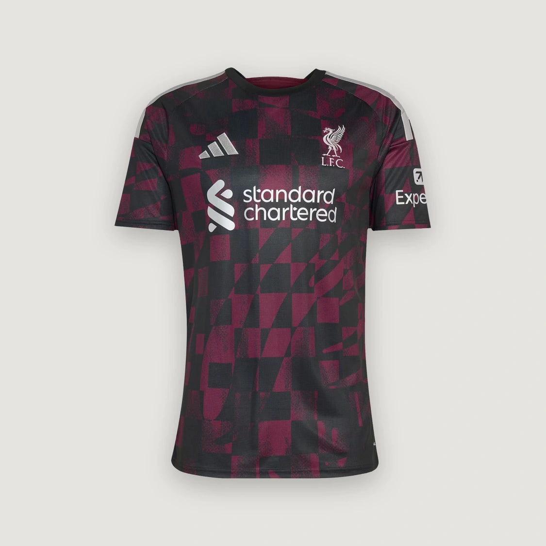 Liverpool – Maillot Third 2026/27 – Noir, Bordeaux – face