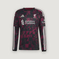 Liverpool – Maillot Third Manches Longues 2026/27 – Noir, Bordeaux – face