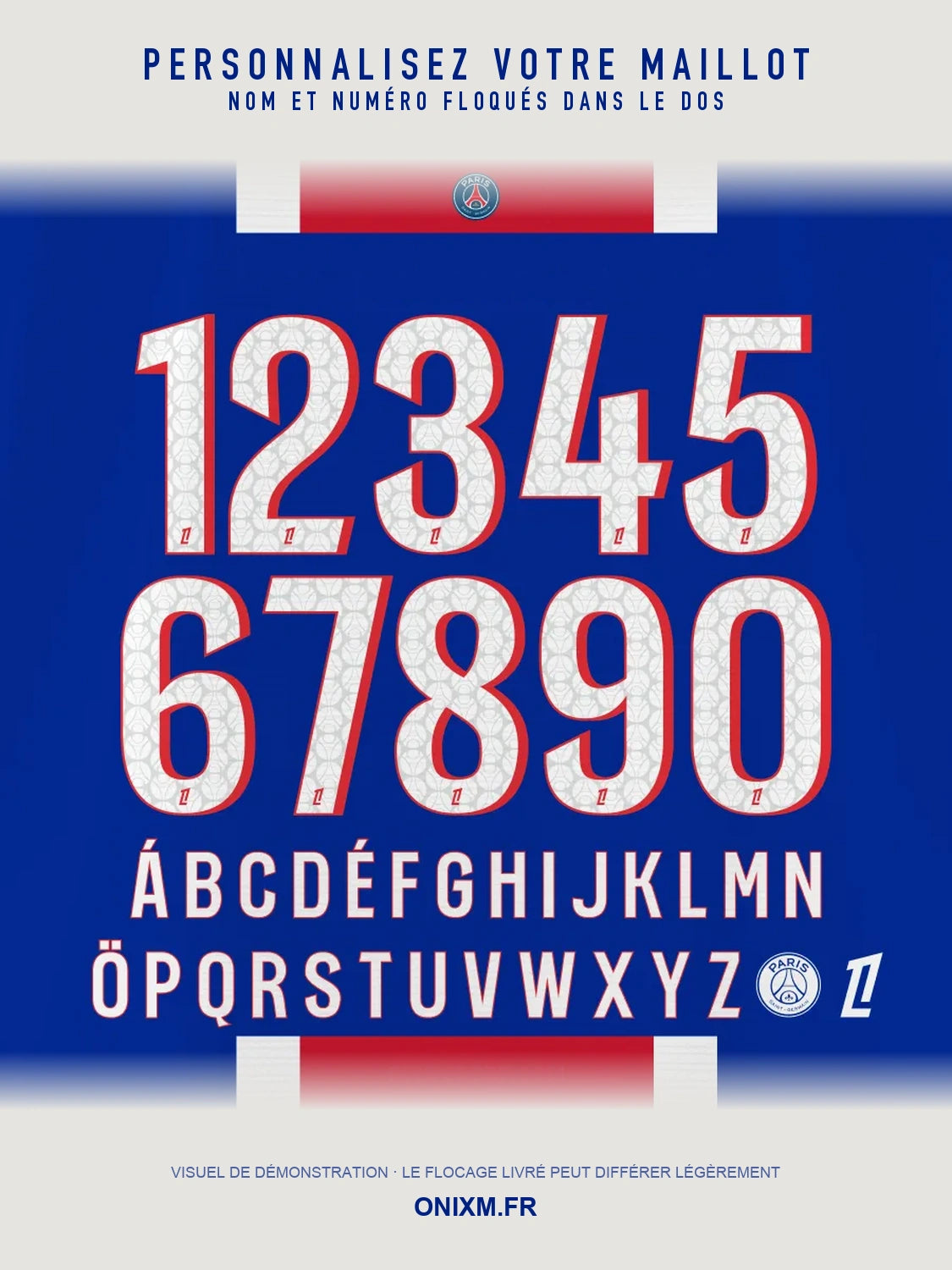 Paris Saint-Germain – Maillot Domicile 2 Étoiles 2026/27 – personnalisation nom et numéro