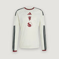 Manchester United – Maillot Third Manches Longues 2026/27 – Crème, Bordeaux – face
