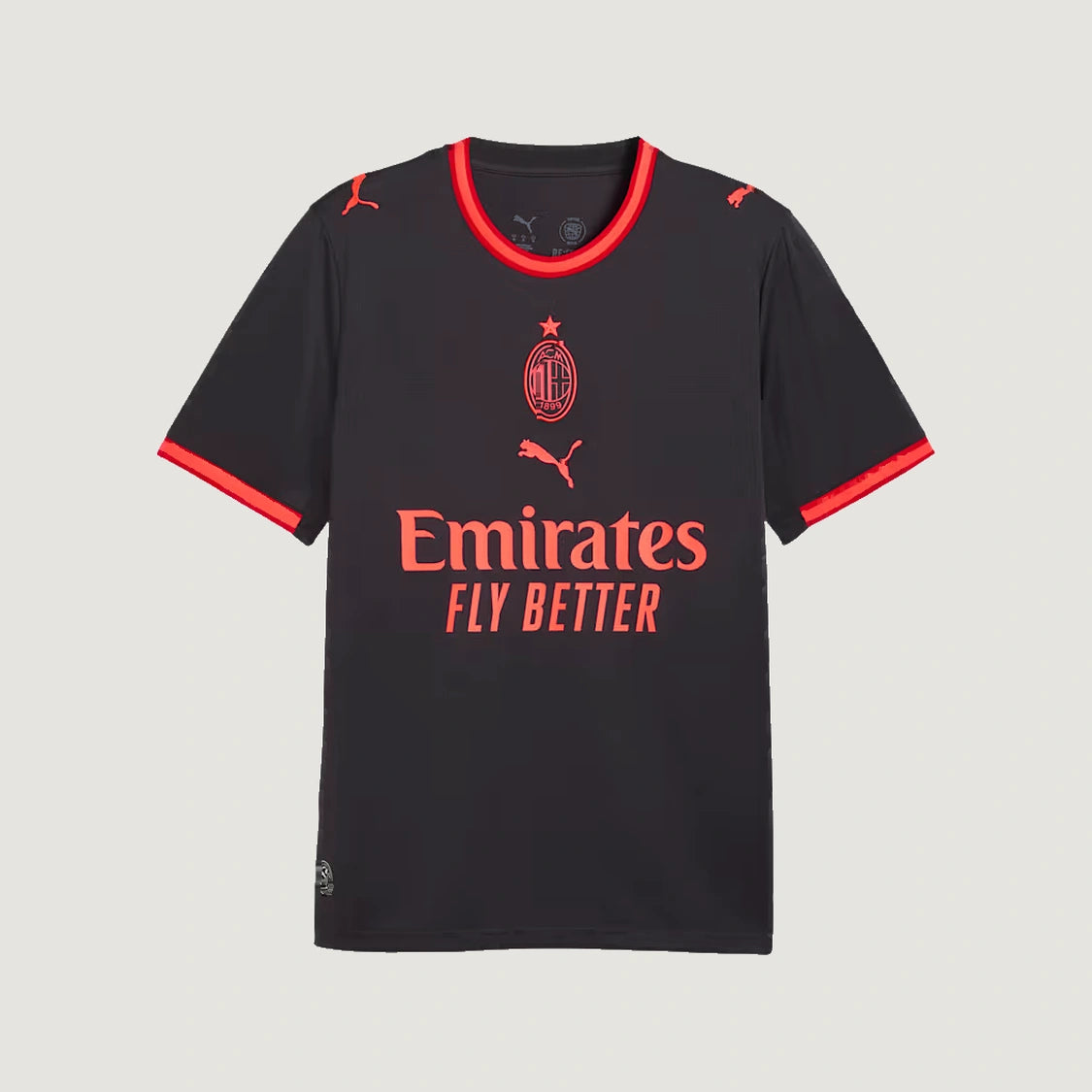 AC Milan – Maillot Third 2026/27 – Noir, Rouge corail – face