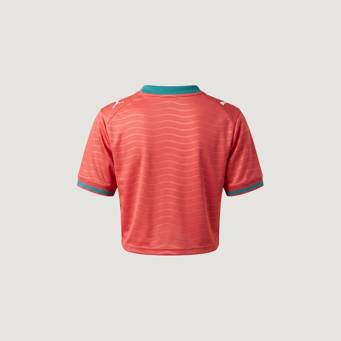 Portugal – Crop Top Domicile Coupe du Monde 2026 – Rouge, Sarcelle – dos