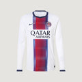 Paris Saint-Germain – Maillot Extérieur Manches Longues 26/27 – Blanc, Bleu, Rouge – face