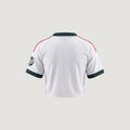 Real Madrid – Crop Top Domicile 2026/27 – Blanc, Vert sapin, Rose – dos