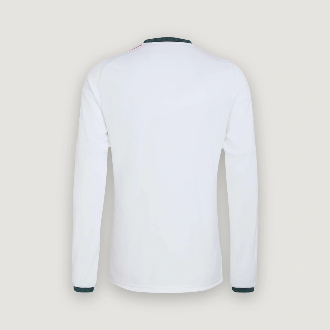 Real Madrid – Maillot Domicile Manches Longues 2026/27 – Blanc, Rose, Vert foncé – dos