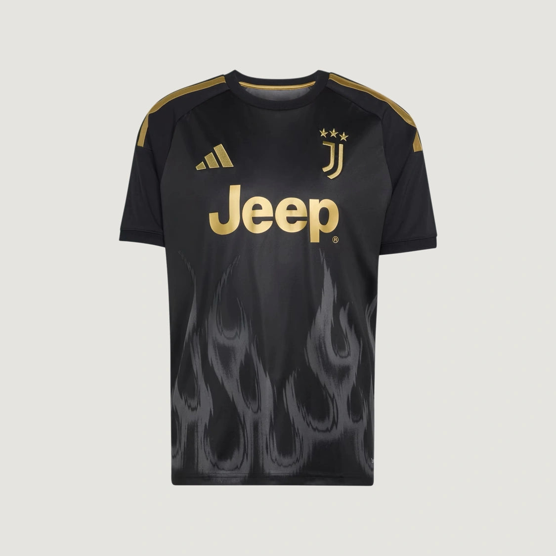 Juventus – Maillot Third 2026/27 – Noir, Or, Gris – face